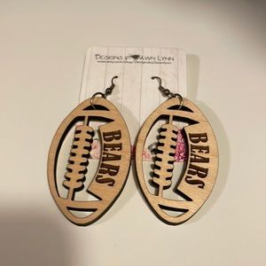 Go BEARS 🐻!! Personalized handmade earrings.